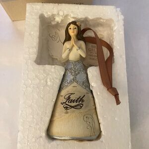Pavilion Gift Co. 'Elements' Prayer Angel FAITH 2012 Figurine 4.5"Tall